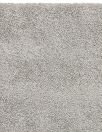 Silver Solid Plush Shag Rug - Image 3