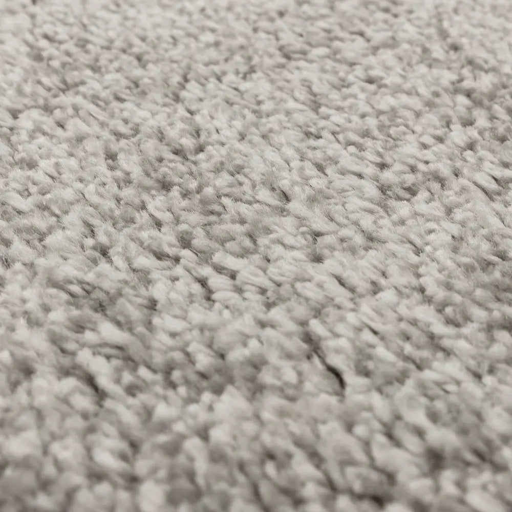 Silver Solid Plush Shag Rug - Image 5