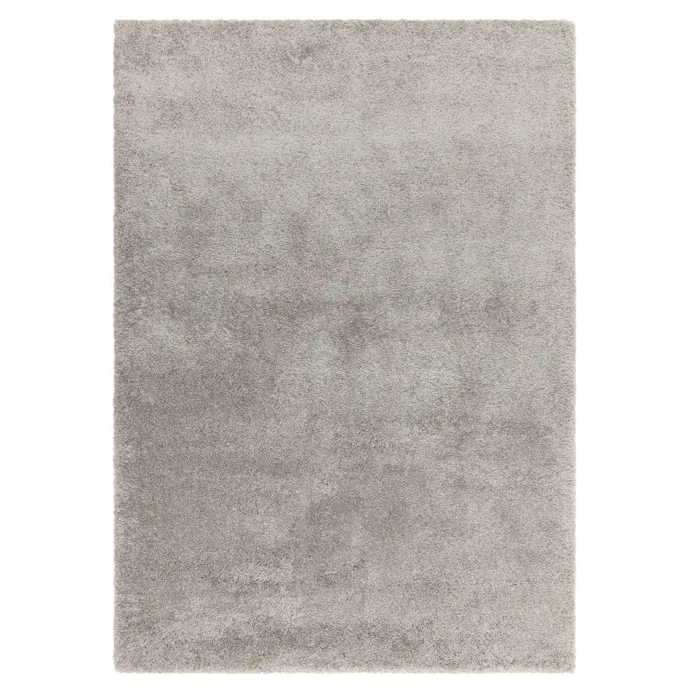 Silver Solid Plush Shag Rug - Image 6