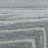 Simbus Blue Geometric Hand-Tufted Wool Rug - Image 8