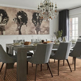 Simbus Copper Geometric Hand-Tufted Wool Rug - Image 1
