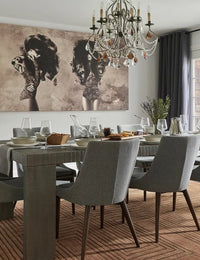 Simbus Copper Geometric Hand-Tufted Wool Rug - Image 1