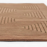 Simbus Copper Geometric Hand-Tufted Wool Rug - Image 4