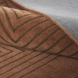 Simbus Copper Geometric Hand-Tufted Wool Rug - Image 7