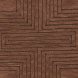Simbus Copper Geometric Hand-Tufted Wool Rug - Image 8
