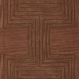 Simbus Copper Geometric Hand-Tufted Wool Rug - Image 9