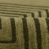 Simbus Green Geometric Hand-Tufted Wool Rug - Image 8