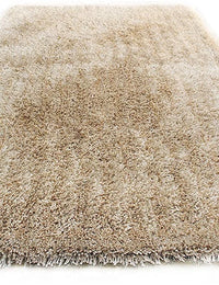 Skin Beige Solid Plush Shag Rug - Image 2