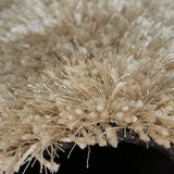 Skin Beige Solid Plush Shag Rug - Image 4