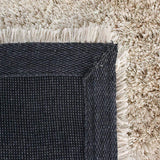 Skin Beige Solid Plush Shag Rug - Image 5