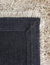 Skin Beige Solid Plush Shag Rug - Image 5