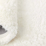 Snow White Solid Plush Shag Rug - Image 4