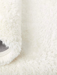 Snow White Solid Plush Shag Rug - Image 4
