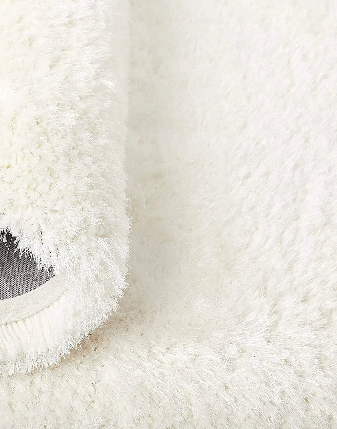 Snow White Solid Plush Shag Rug - Image 4