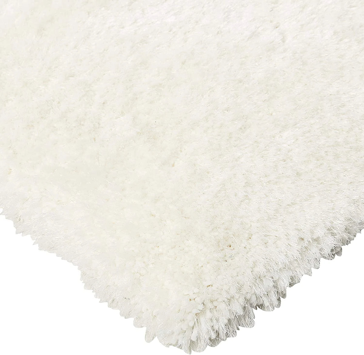 Snow White Solid Plush Shag Rug - Image 5