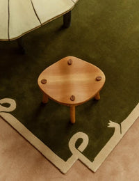 Solmaze Irregular Hand-Tufted Wool Rug - Image 4