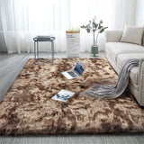 Sour Beige Ombre Collection Plush Shag Rug - Image 1