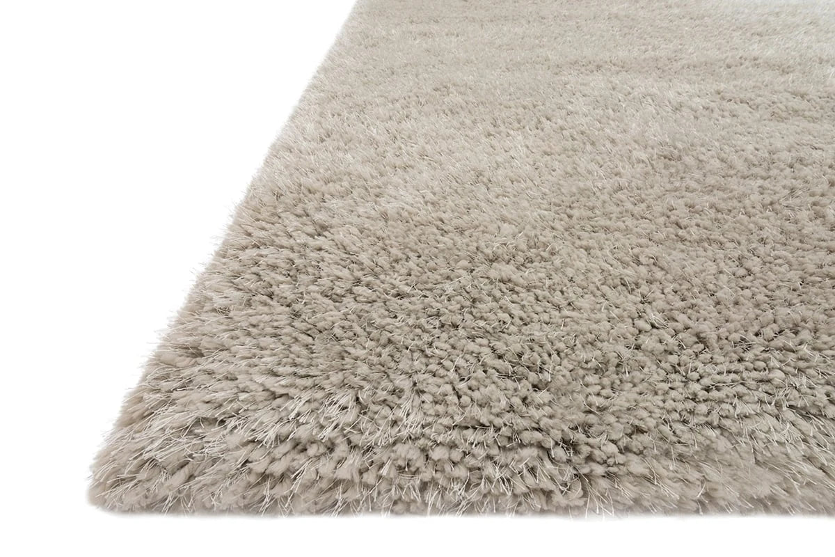 Space Grey Solid Plush Shag Rug - Image 4