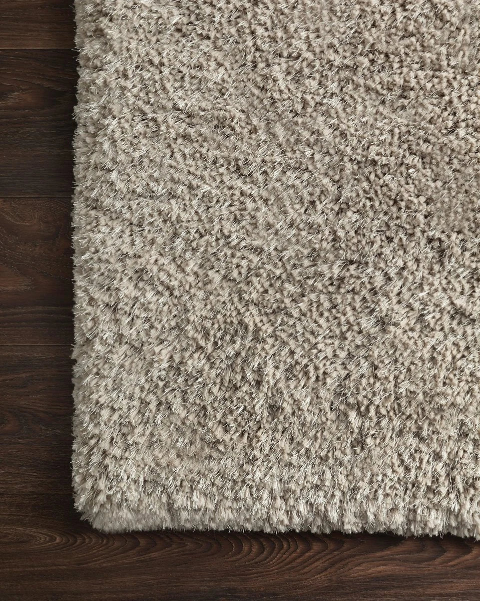 Space Grey Solid Plush Shag Rug - Image 6