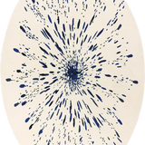 Splatter Oval Hand-Tufted Wool Rug Oval Rug - Image 3