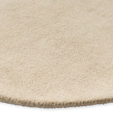Spot Ecru Black Irregular Hand-Tufted Wool Rug - Image 3