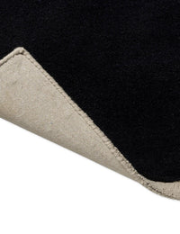Spot Square Blue Navy Abstract Hand-Tufted Wool Rug - Image 3