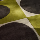 Spotball Walnut Lichen Abstract Hand-Tufted Wool Rug - Image 2