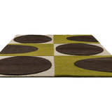 Spotball Walnut Lichen Abstract Hand-Tufted Wool Rug - Image 3