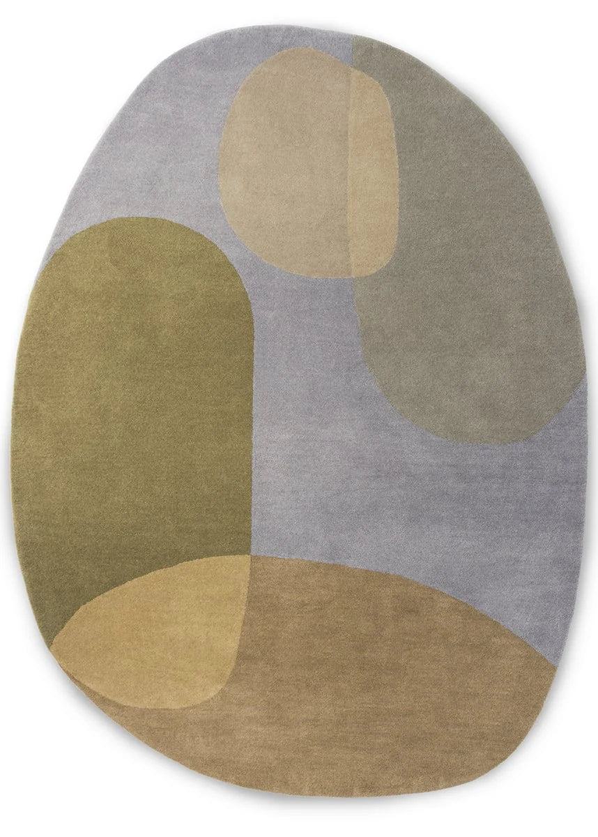 Spring Oval Hand-Tufted Wool Rug Oval Rug - Image 2