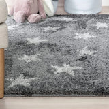 Star Dark Grey Modern Plush Shag Rug - Image 2