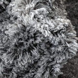 Star Dark Grey Modern Plush Shag Rug - Image 3