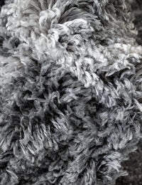 Star Dark Grey Modern Plush Shag Rug - Image 3