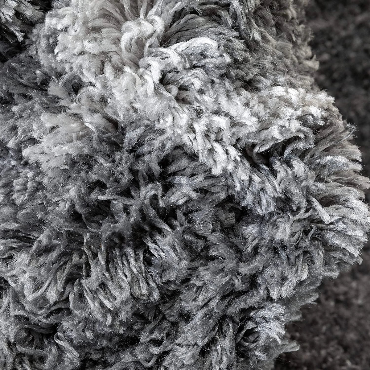 Star Dark Grey Modern Plush Shag Rug - Image 3