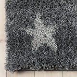 Star Dark Grey Modern Plush Shag Rug - Image 5