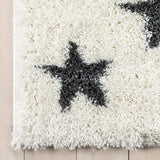 Star Ivory Grey Modern Plush Shag Rug - Image 5