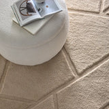 Stasy Cream Geometric Hand-Tufted Wool Rug - Image 2
