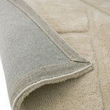 Stasy Cream Geometric Hand-Tufted Wool Rug - Image 4