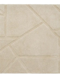 Stasy Cream Geometric Hand-Tufted Wool Rug - Image 5