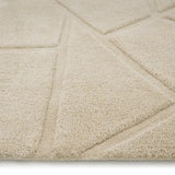 Stasy Cream Geometric Hand-Tufted Wool Rug - Image 6