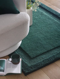 Stasy Dark Green Geometric Hand-Tufted Wool Rug - Image 2