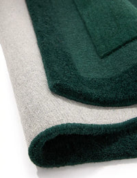 Stasy Dark Green Geometric Hand-Tufted Wool Rug - Image 4