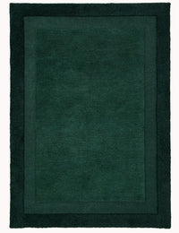 Stasy Dark Green Geometric Hand-Tufted Wool Rug - Image 5