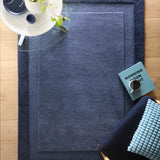 Stasy Evening Blue Geometric Hand-Tufted Wool Rug - Image 3