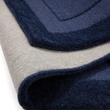 Stasy Evening Blue Geometric Hand-Tufted Wool Rug - Image 4