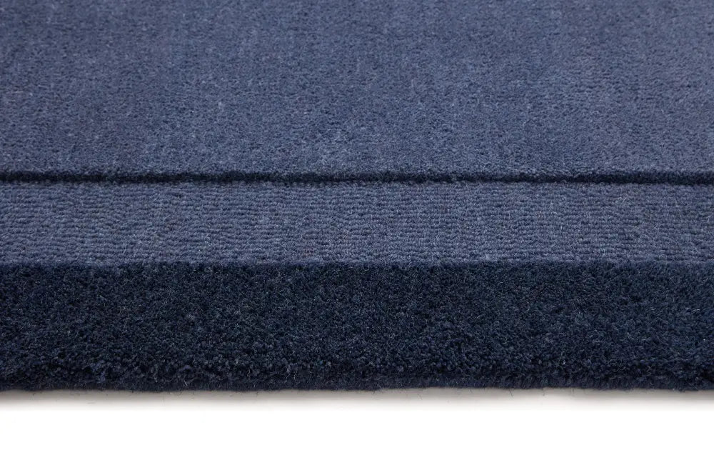 Stasy Evening Blue Geometric Hand-Tufted Wool Rug - Image 6