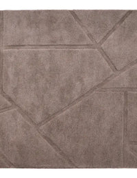 Stasy GreyMauve Geometric Hand-Tufted Wool Rug - Image 4