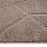 Stasy GreyMauve Geometric Hand-Tufted Wool Rug - Image 5