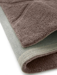 Stasy GreyMauve Geometric Hand-Tufted Wool Rug - Image 6