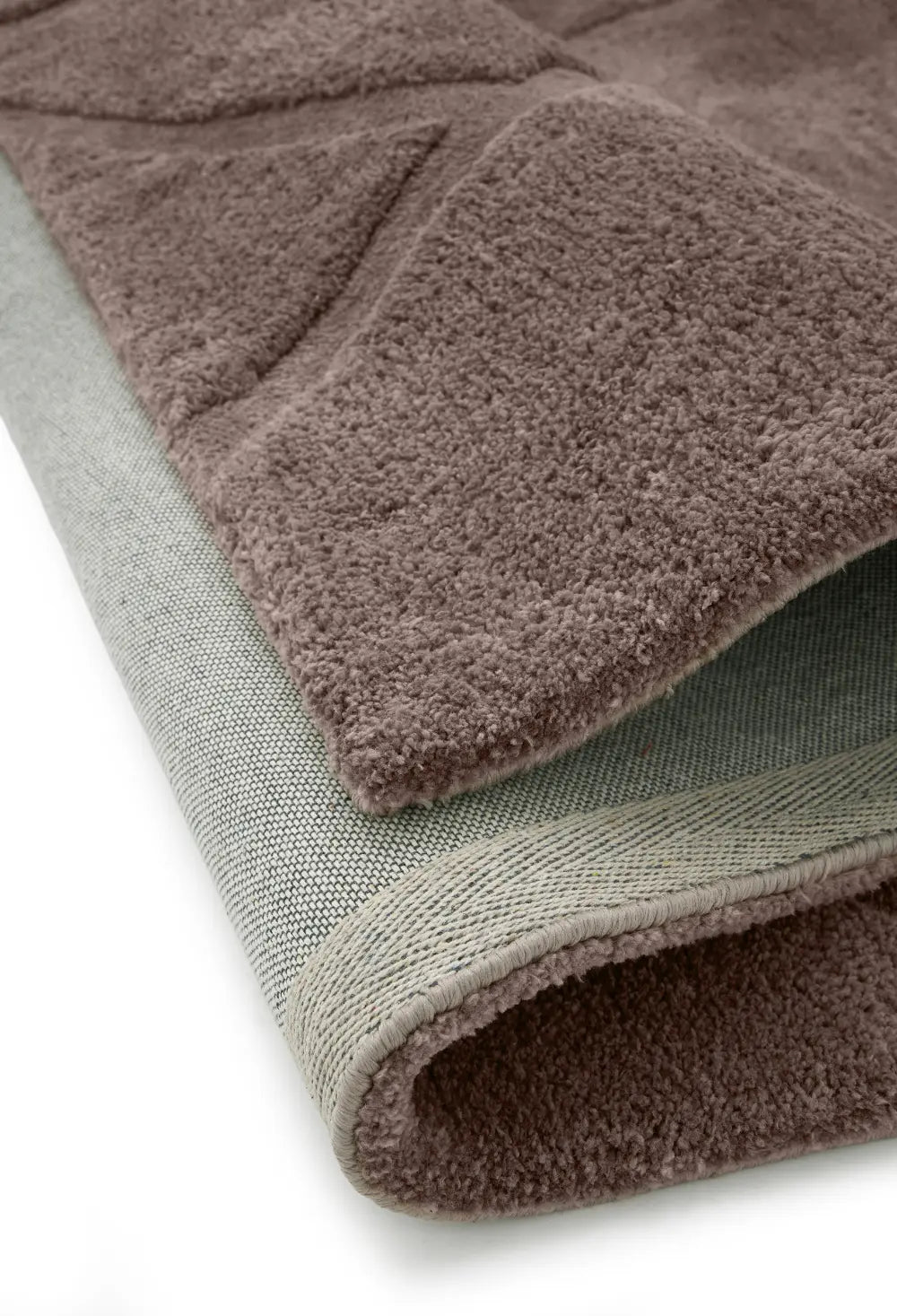 Stasy GreyMauve Geometric Hand-Tufted Wool Rug - Image 6