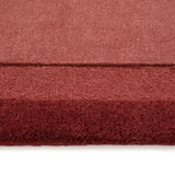 Stasy Wine Red Geometric Hand-Tufted Wool Rug - Image 5